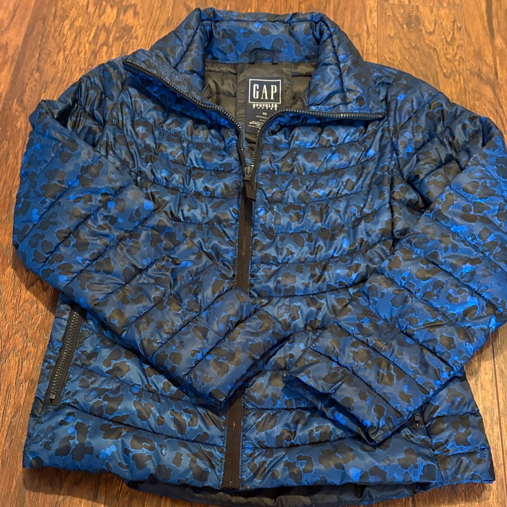 Gap Leopard Print Puffer Jacket - image 1